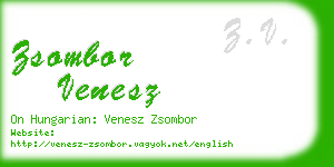 zsombor venesz business card
